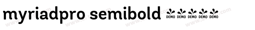 myriadpro semibold 半字体转换